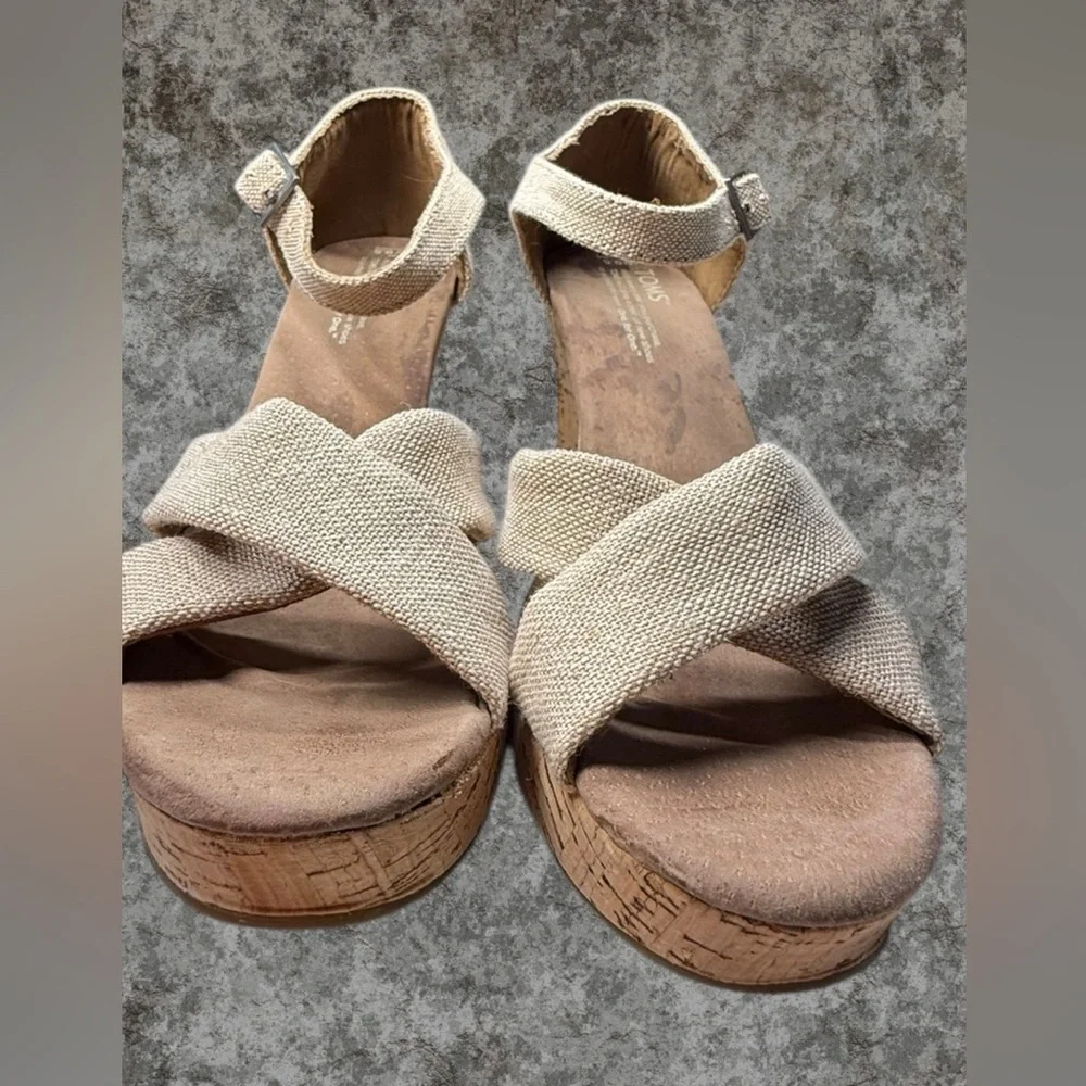 TOMS Sienna wedge sandals